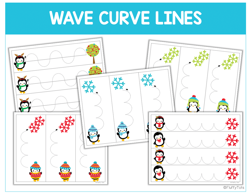 Fun Penguin Tracing Lines and Shapes for Preschool Activities 9 Fun Penguin Tracing Lines and Shapes for Preschool Activities 2