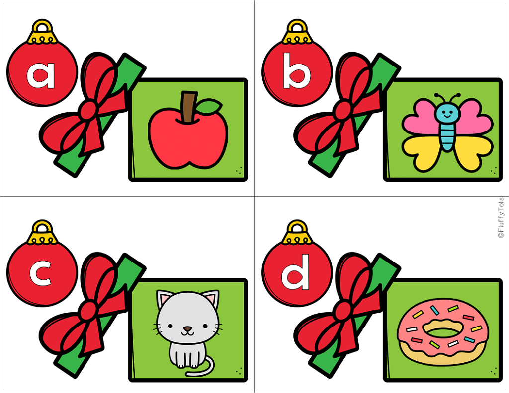 Christmas Beginning Sounds Puzzles : Easy 26 Letter Puzzles 3 Christmas Beginning Sounds Puzzles : Easy 26 Letter Puzzles 3