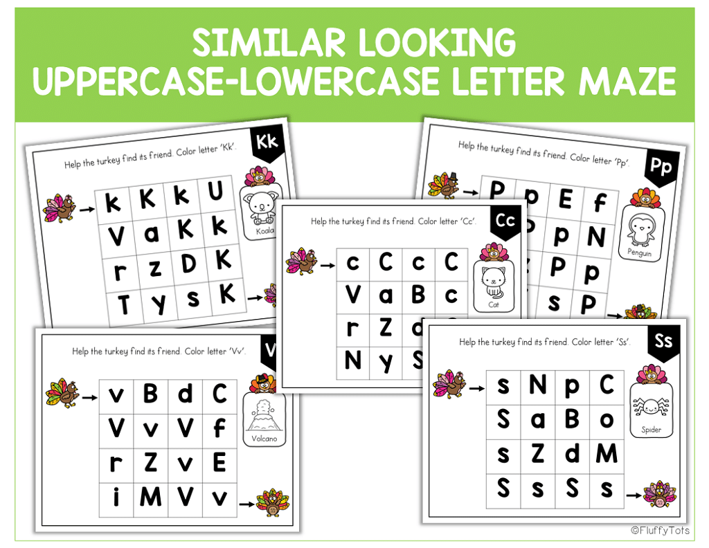 70+ Pages of Easy Thanksgiving Letter Maze 5 thanksgiving letter maze, thanksgiving letter activities, thanksgiving preschool literacy