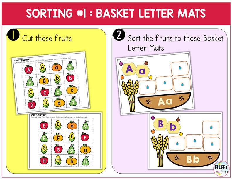 Easy Thanksgiving Letter Sorting Cut-and-Paste Letter Recognition Activity 4 Easy Thanksgiving Letter Sorting Cut-and-Paste Letter Recognition Activity 3