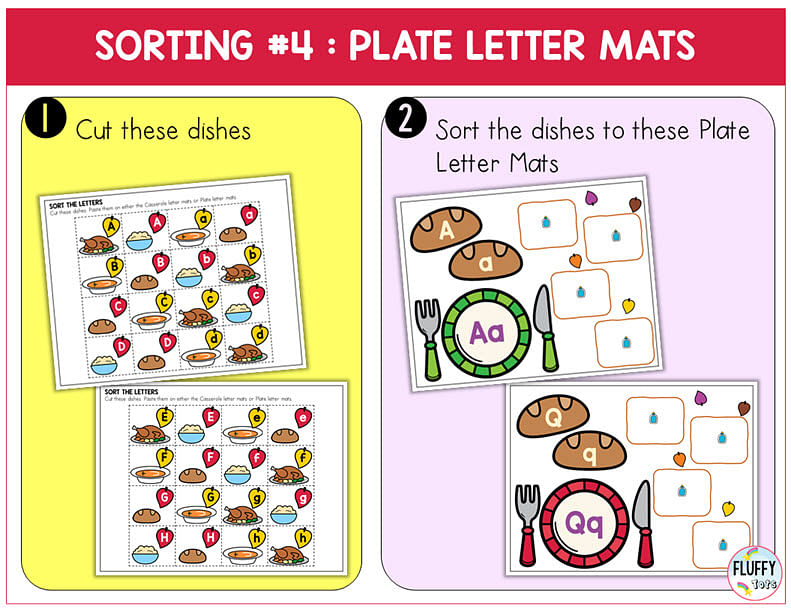 Easy Thanksgiving Letter Sorting Cut-and-Paste Letter Recognition Activity 11 Easy Thanksgiving Letter Sorting Cut-and-Paste Letter Recognition Activity 6