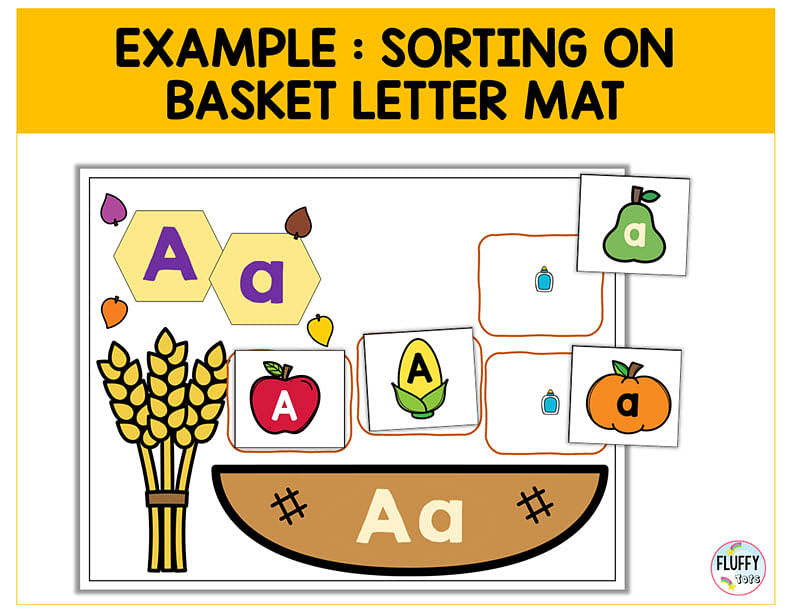 Easy Thanksgiving Letter Sorting Cut-and-Paste Letter Recognition Activity 5 thanksgiving letter sorting, thanksgiving letter recognition, thanksgiving letter activity