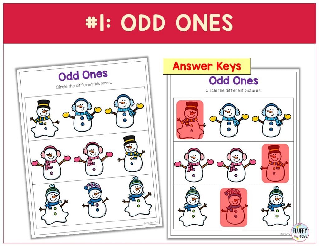 100+ Fun Pages of Snowman Math Preschool Worksheets with Answer Keys 3 Snowman Counting Preschool Worksheets