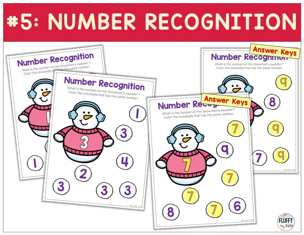 100+ Fun Pages of Snowman Math Preschool Worksheets with Answer Keys 7 100+ Fun Pages of Snowman Math Preschool Worksheets with Answer Keys 4