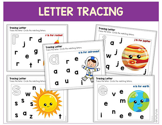 70+ Pages Exciting Preschool Space Theme Printables 10 space themed letters