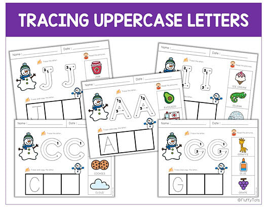 70+ Pages Fun Snowman Letter Tracing Worksheets 4 Snowman Worksheets Preschool