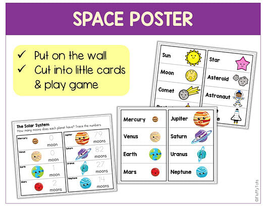 70+ Pages Exciting Preschool Space Theme Printables 3 Preschool Space Theme Printables