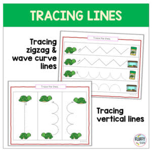 Ready to Use Turtle Tracing Pages for Preschool: FREE 10 Tracing Lines ...