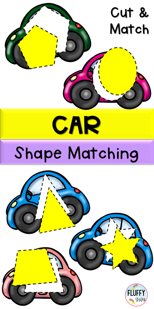 Exciting Car Shape Sorting for Your Transport Lovers Kids 2 Preschool Transportation Theme Printables , shape sorting worksheet