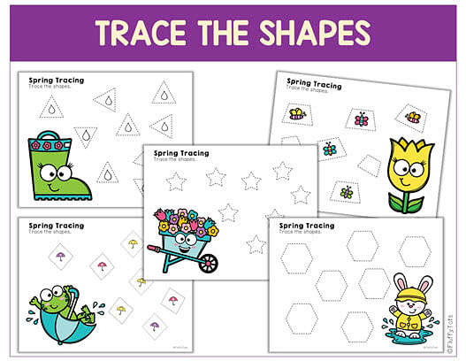 60+ Pages Fun Spring Tracing Worksheets 5 preschool spring activity