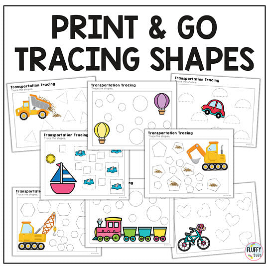 50+ Pages Exciting Transportation Tracing Lines Worksheets 8 Transportation Tracing Lines Worksheets
