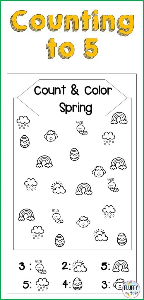 Count and Color Spring Easter 2 Count and Color Spring Easter 2