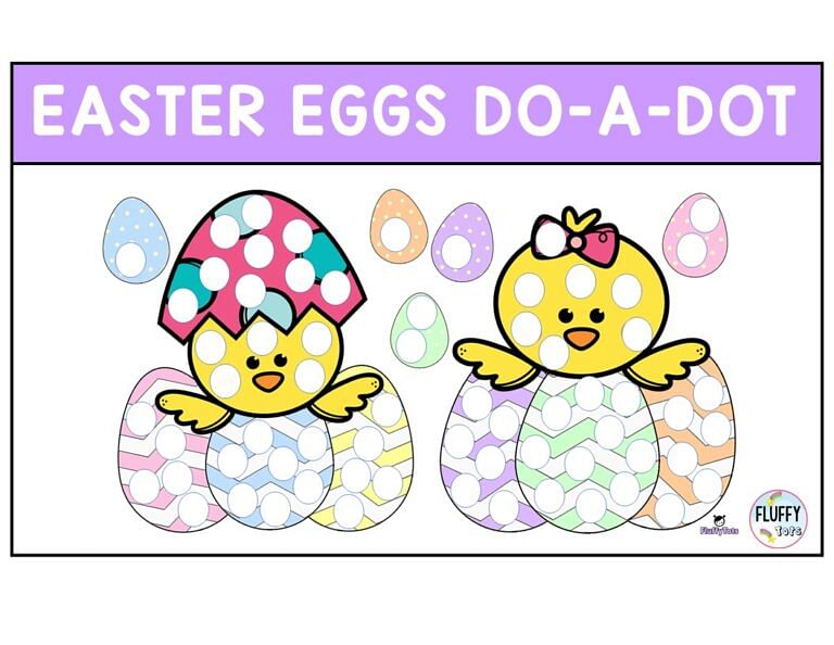 Easy to Use Easter Dot to Dot Printables