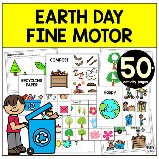 Earth Day Printables : 3R Activity for Kids 4 Earth Day Shape Matching Printables 2