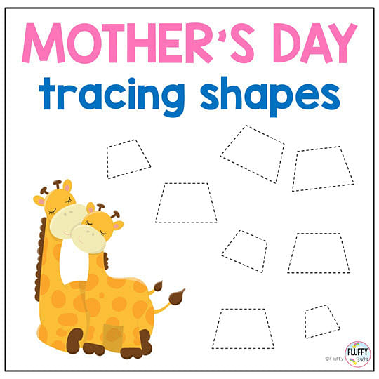 Fun 3 Pages Mother's Day Tracing Pages Worksheets 4 mother's day tracing pages