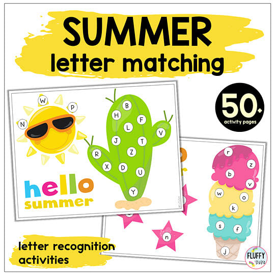 Popsicle ABC Matching with Dot Stickers : FREE Low Prep 26 Letters Printables 2