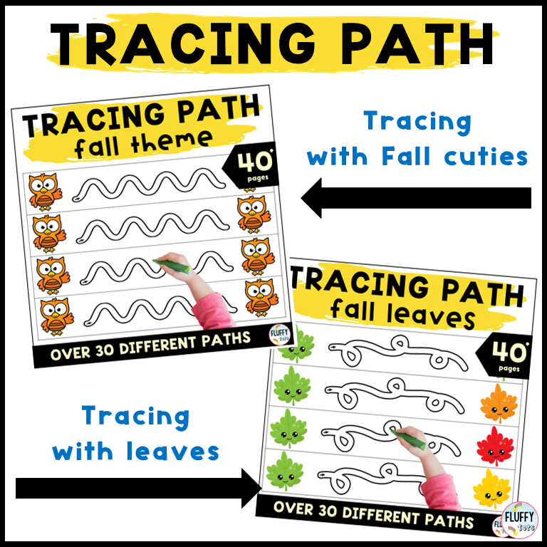 Over 500 Pages Fun & Adorable Fall Tracing Printables for Preschool and Toddler 4 Over 500 Pages Fun & Adorable Fall Tracing Printables for Preschool and Toddler 2