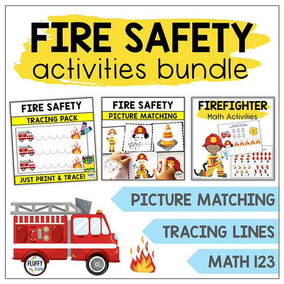 100 pages printables that will make your kid's fire station trip fun 1 Fire safety Preschool Printables