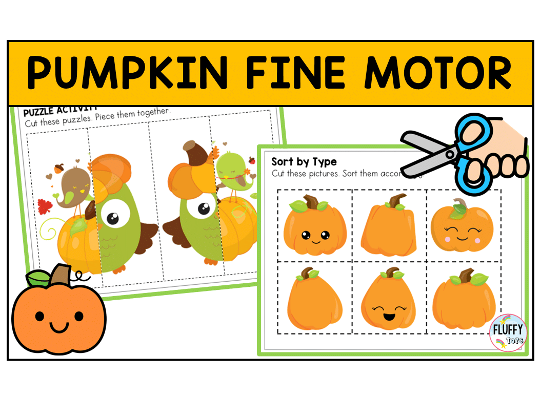 pumpkin fine motor preschool