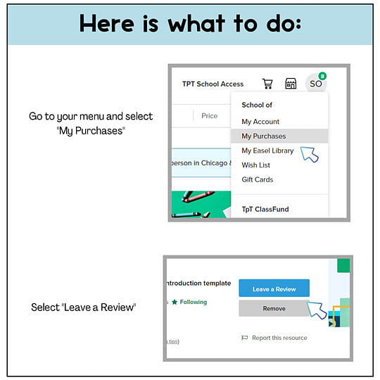 How to Leave Feedback at Teachers Pay Teachers 2 How to Leave Feedback at Teachers Pay Teachers 2