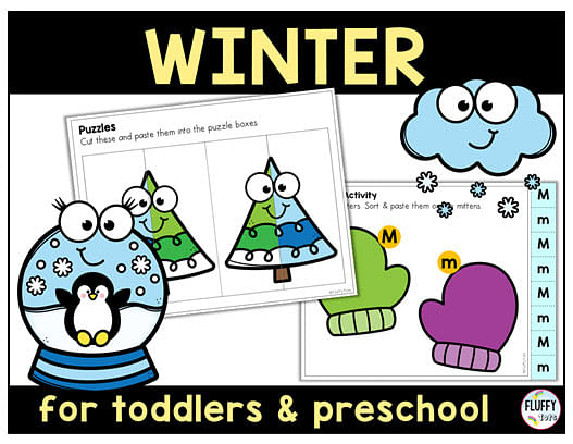 70+ Pages of Fun Winter Fine Motor for Toddler and Preschool 1 winter fine motor printables
