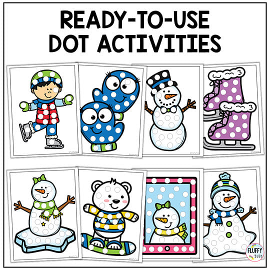 Fun Winter Dot Printables for Toddlers and Preschool Kids 3 Fun Winter Dot Printables for Toddlers and Preschool Kids 3
