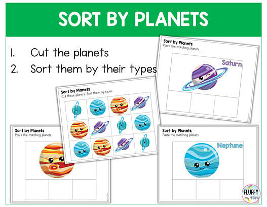 90+ Fun Pages of Outer Space Printables for Toddler and Preschool Kids 2 outer space printables for kids