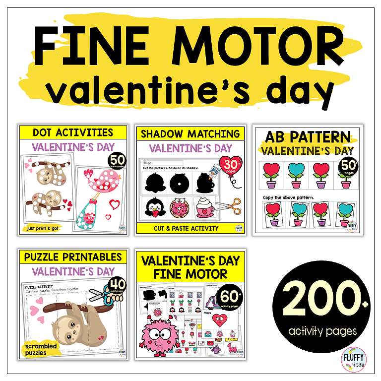 Preschool Valentine's Day Fine Motor
