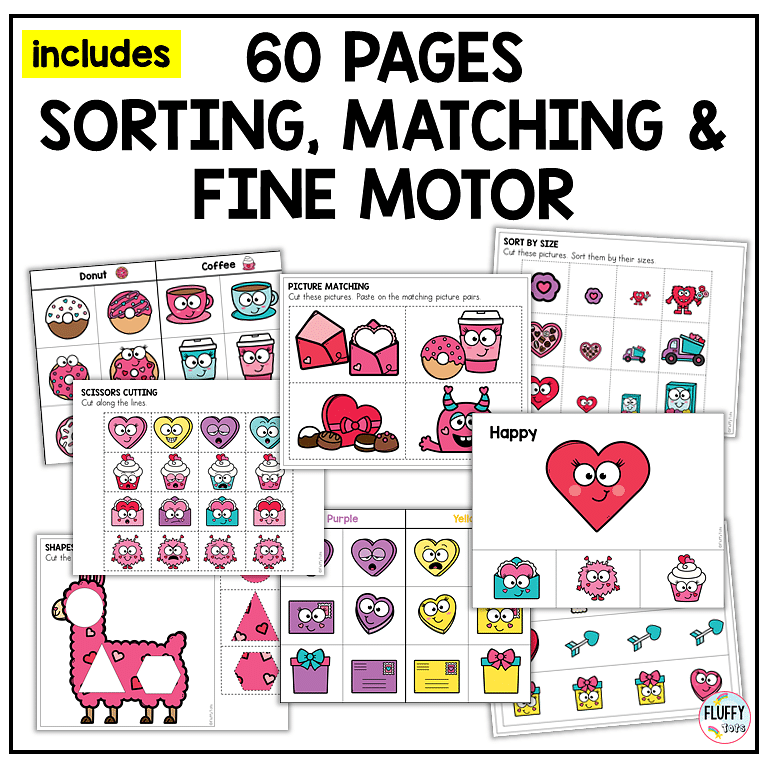 200+ Easy-to-Use Pages Preschool Valentine's Day Fine Motor 12 Kindergarten and Preschool Valentine's Day Fine Motor