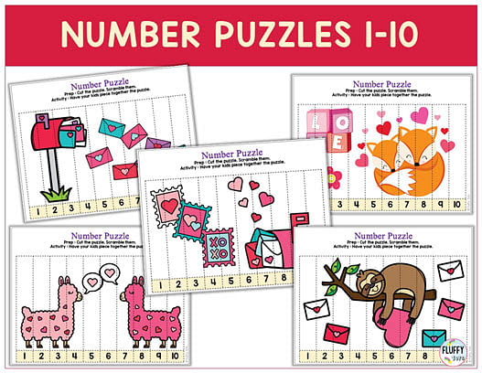 200+ Pages of Fun Valentine's Day Preschool Math Worksheets 6 200+ Pages of Fun Valentine's Day Preschool Math Worksheets 3