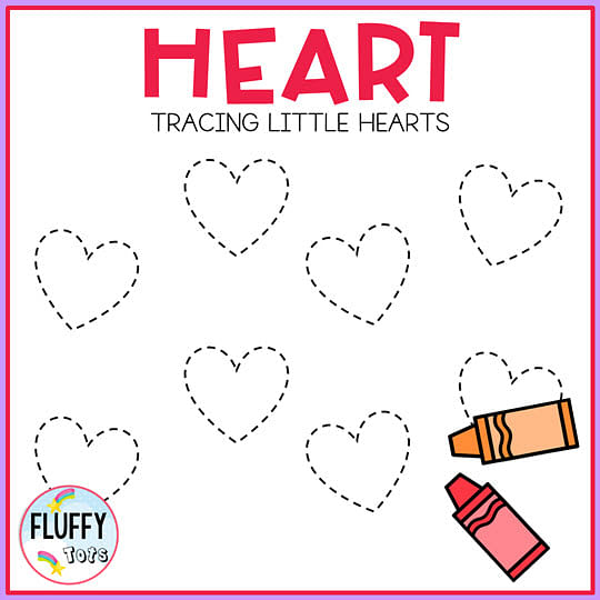 70 Fun & Easy Heart Tracing Worksheet for Preschool Fine Motor 7 70 Fun & Easy Heart Tracing Worksheet for Preschool Fine Motor 7