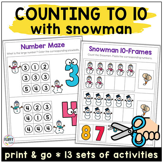 6 Exciting Snowman Printables Preschool Activities for Your Winter Lesson Plan 6 6 Exciting Snowman Printables Preschool Activities for Your Winter Lesson Plan 4
