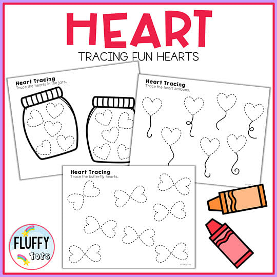 70 Fun & Easy Heart Tracing Worksheet for Preschool Fine Motor 9 70 Fun & Easy Heart Tracing Worksheet for Preschool Fine Motor 9