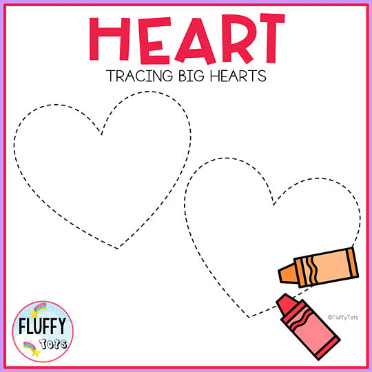 70 Fun & Easy Heart Tracing Worksheet for Preschool Fine Motor 8 70 Fun & Easy Heart Tracing Worksheet for Preschool Fine Motor 8