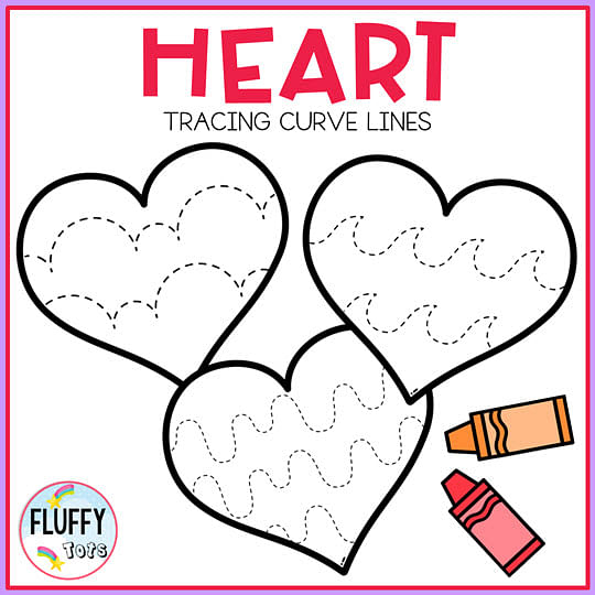 70 Fun & Easy Heart Tracing Worksheet for Preschool Fine Motor 6 70 Fun & Easy Heart Tracing Worksheet for Preschool Fine Motor 6