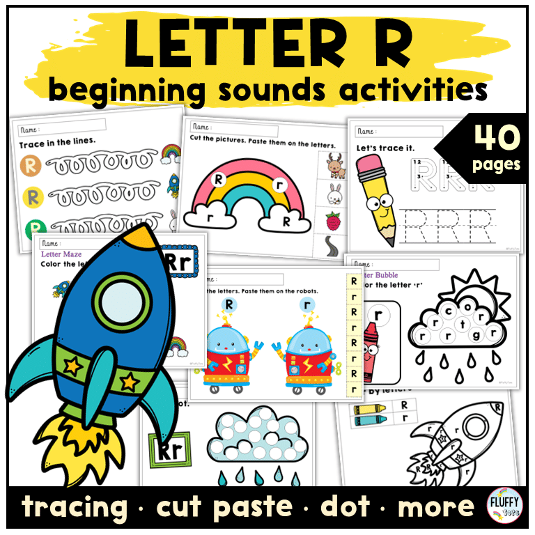 4 Easy Letter R Worksheets Activities for Preschool and Kindergarten 1