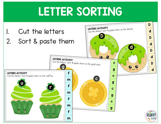 70+ Pages of Fun St Patrick's Day Fine Motor for Toddler and Preschool 21 St Patrick's Day letter activities