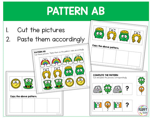 70+ Pages of Fun St Patrick's Day Fine Motor for Toddler and Preschool 18 St Patrick's Day fine motor pattern activities