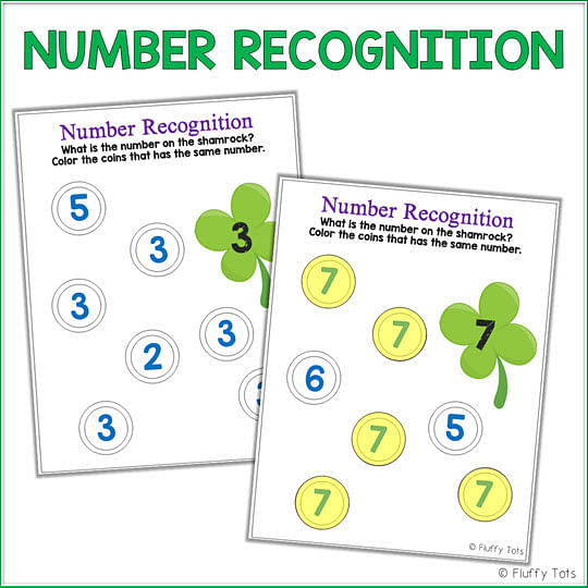 St Patrick's Day Math Activities for Preschoolers : Exciting 10+ Activities 7 St Patrick's Day math activities printables