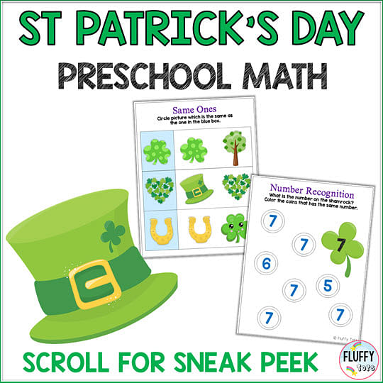 St Patrick's Day Math Activities for Preschoolers : Exciting 10+ Activities 2 St Patrick's Day Math