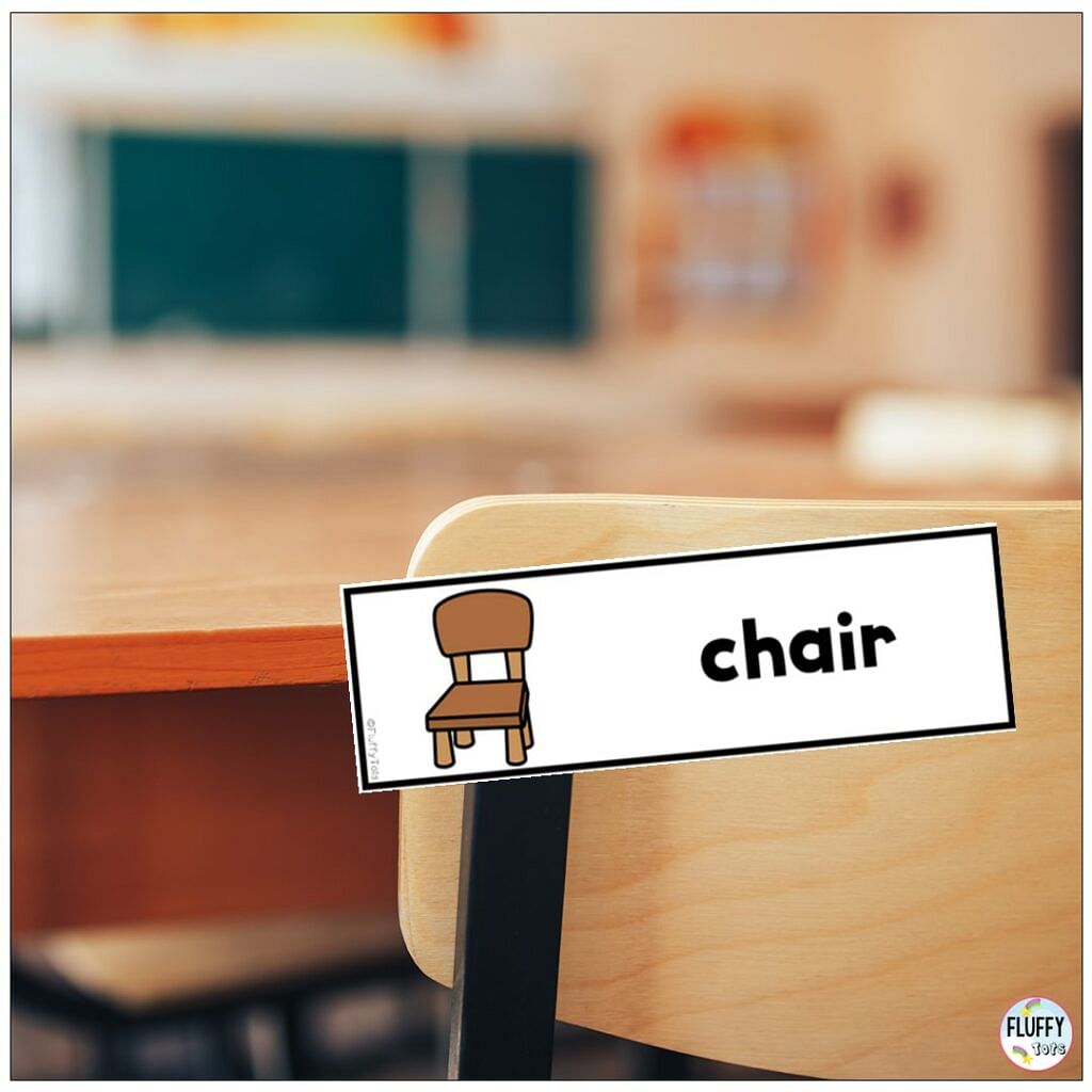 100+ Fun Classroom Labels with Pictures for Back to School Preschool 3 classroom labels with pictures for back to school