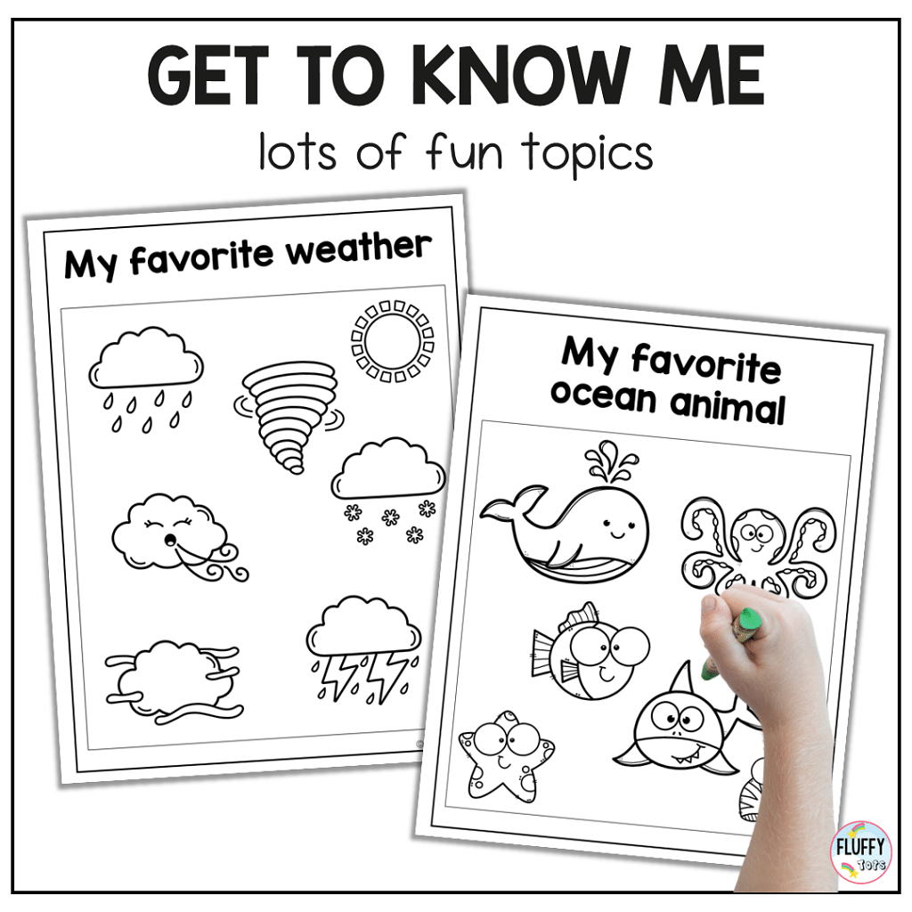 All About Me Worksheet for Back to School Printables 4 All About Me Worksheet for Back to School Printables 4