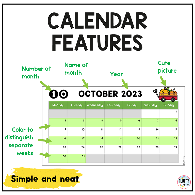 5 Fun Ways to Use Classroom Monthly Calendar 2 monthly classroom calendars for preschool and kindergarten