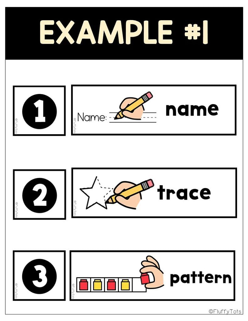 Adorable 80+ Visual Direction Cards for Preschoolers and Kindergarten Kids 7 Visual Instruction Cards for Kindergarten Kids