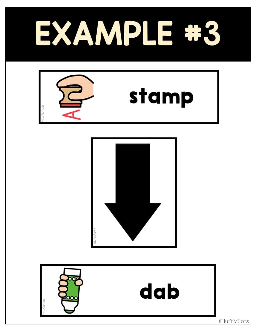 Direction Example Kids Card Adorable 80+ Visual Direction Cards for Preschoolers and Kindergarten ...