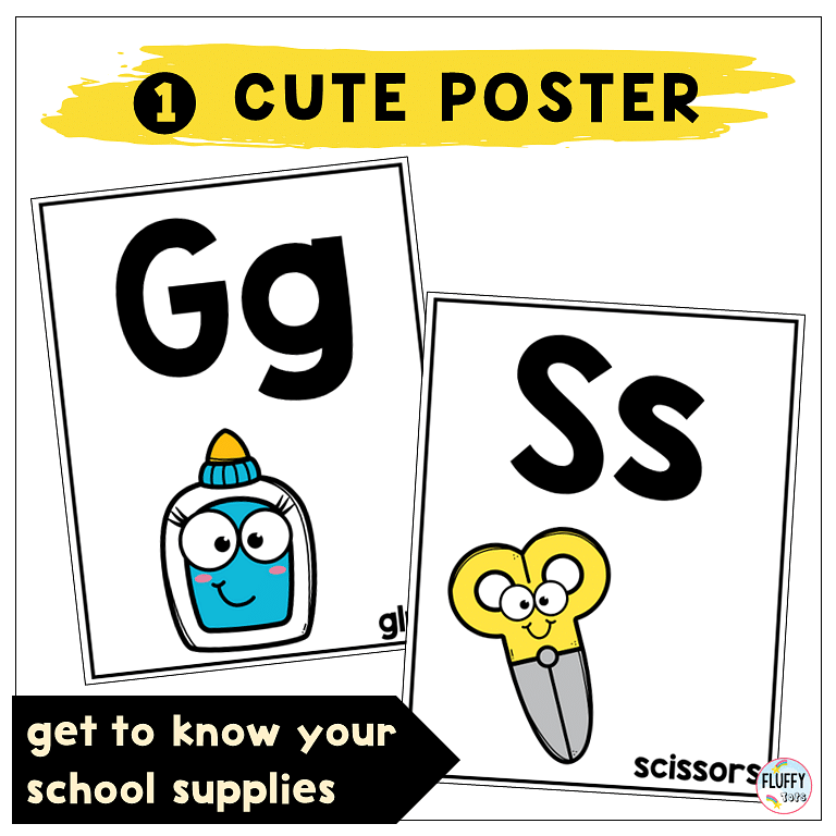 Amazing Back to School Alphabet Posters for Preschool and Kindergarten 2 Amazing Back to School Alphabet Posters for Preschool and Kindergarten 2