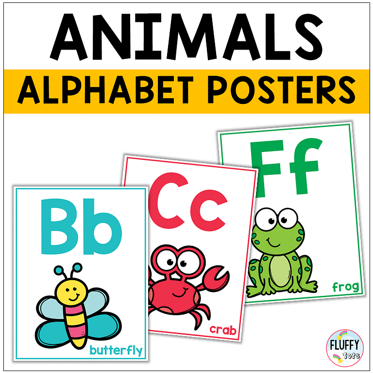 Adorable Animal Alphabet Posters for Preschool and Kindergarten 1 Adorable Animal Alphabet Posters for Preschool and Kindergarten 1