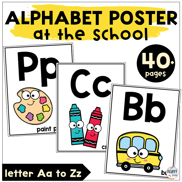 Amazing Back to School Alphabet Posters for Preschool and Kindergarten 1 Amazing Back to School Alphabet Posters for Preschool and Kindergarten 1
