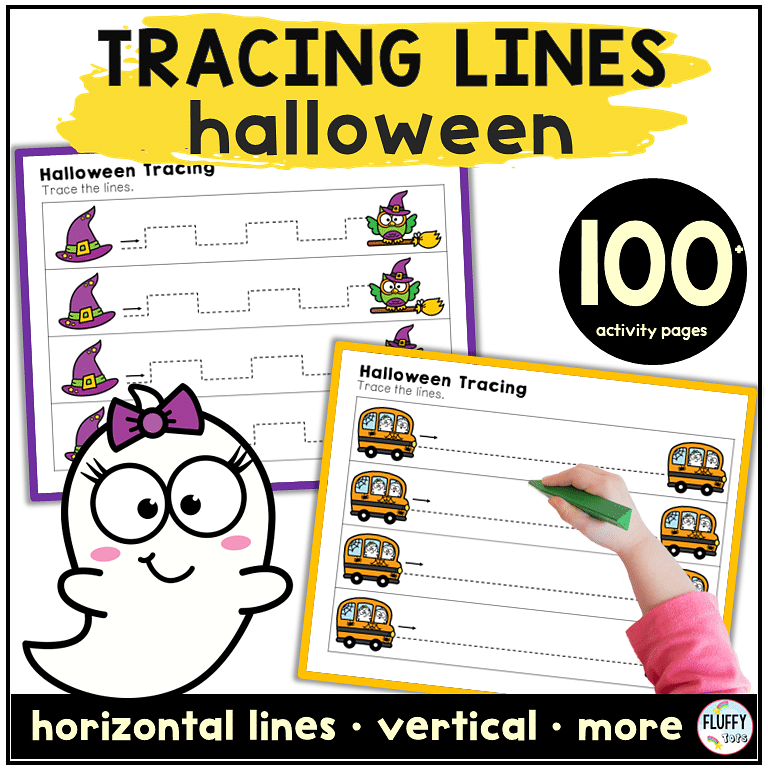 Fun 100+ Pages Non-Spooky Halloween Tracing Worksheets for Toddler and Preschooler 1 Fun 100+ Pages Non-Spooky Halloween Tracing Worksheets for Toddler and Preschooler 1