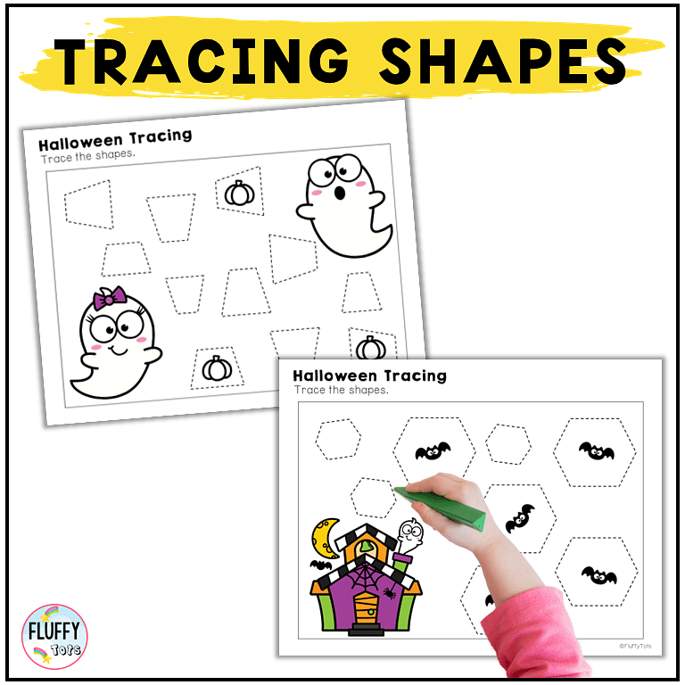 Fun 100+ Pages Non-Spooky Halloween Tracing Worksheets for Toddler and Preschooler 4 Fun 100+ Pages Non-Spooky Halloween Tracing Worksheets for Toddler and Preschooler 4